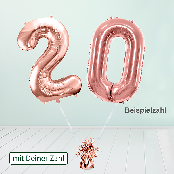 Heliumballon-Geschenk XXL-Zahlen