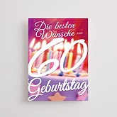 Jubiläumskarte zum 60. Geburtstag